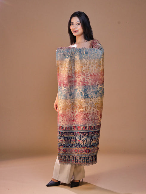 Women's Jamawar Wool Stole
